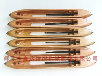 14.5 Inches Wooden Shuttle With Three Ceramic Ring For Toyota Loom Weaving Machine Parts