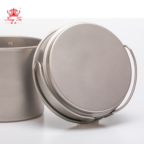 Pure titanium outdoor soup pot cover/1450ml