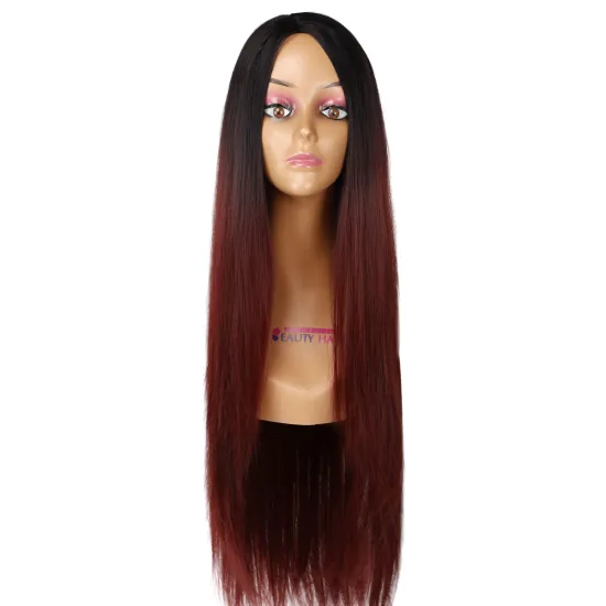 Liza Long Straight Wig Synthetic Natural Looking Hair 28'' 265g Machine Made Cosplay Party Daily Use Instagram Trends For Women