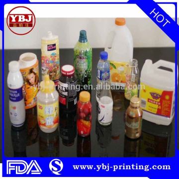 Cheap custom printing artwork PVC bottle printed shrink wrap bottle sleeve