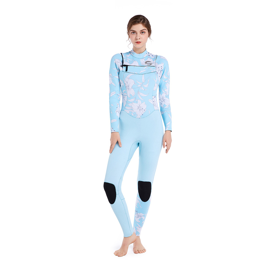 Seaskin Girls 3/2mm Chest Zip Steamer Wetsuits