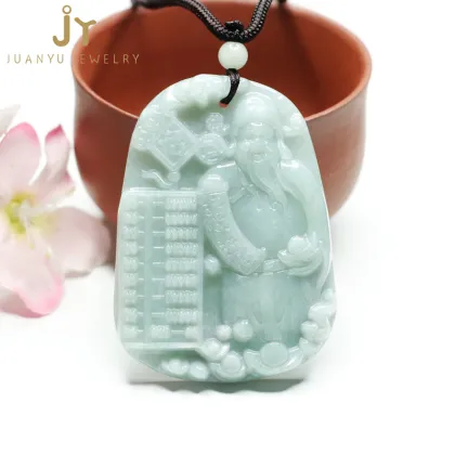 Wholesale Myanmar Jade Pendants: Precious Stones, Gemstones, and God of Wealth Green Jade Pendants