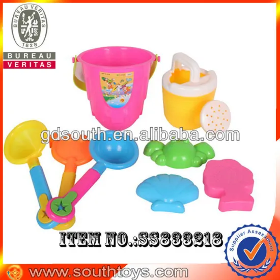 promotional summer season plastic beach bucket toy