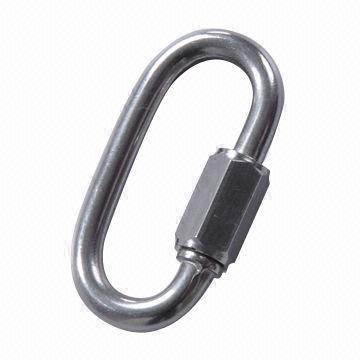 Stainless steel quick link, measures 3.5 to 14mm