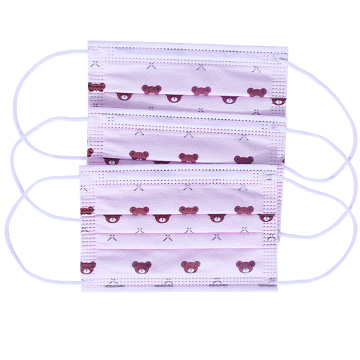 Maschera facciale monouso in tessuto non tessuto Maschera facciale nera Earloop