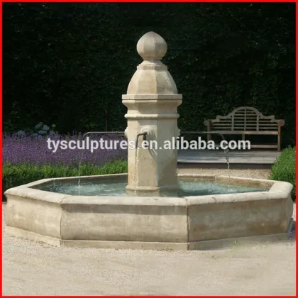 Outdoor hand carved stone drinking sandstone water feature fountains