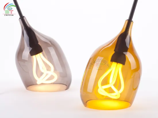 Colorful glass vessel lighting