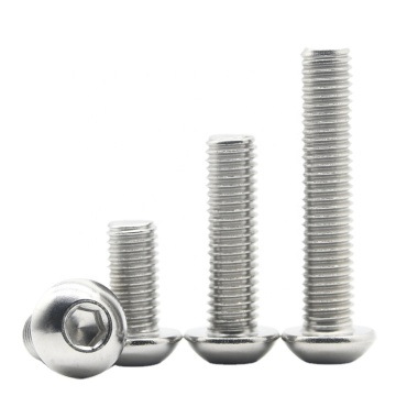 SS304 Stainless Steel Hex Socket Screws: Round Pan Head & Mushroom Head Options