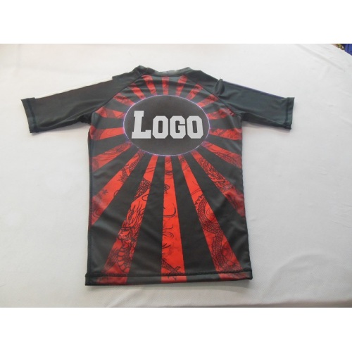 Customized blank Rash Guard spandex compression shirts