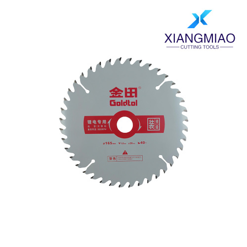 Hoja de sierra circular TCT inalámbrica Goldtol (165 mm, 40 dientes)