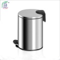 Slim Stainless Steel Dustbin Push Lid Pedal Bin