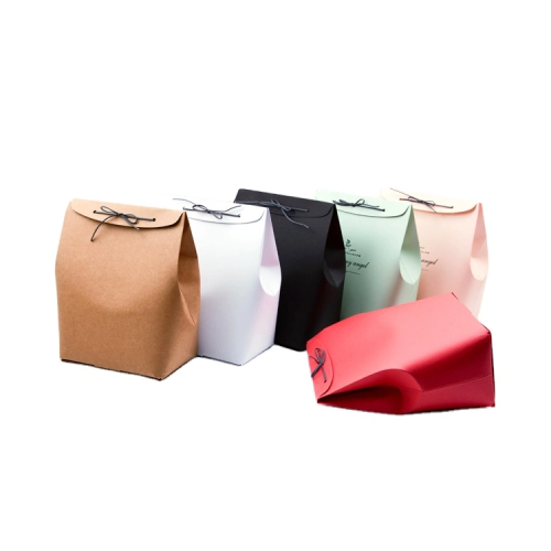 Bolsa de papel kraft reciclada plegable