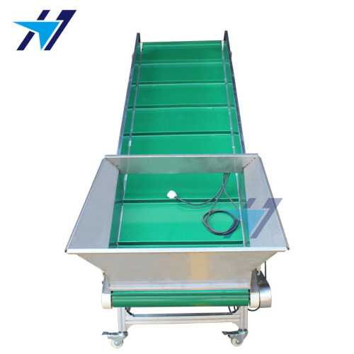 Edge material hopper climbing line