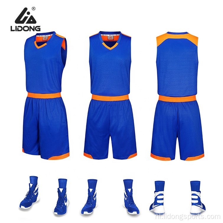 Groothandel aanpassen heren basketbal jerseys ontwerp