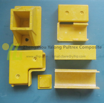 Moulded FRP Square Tube Fittings/ Fence Pipe Connectors/Handrail fittings