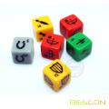 Colorful Blank Dice, counting cubes