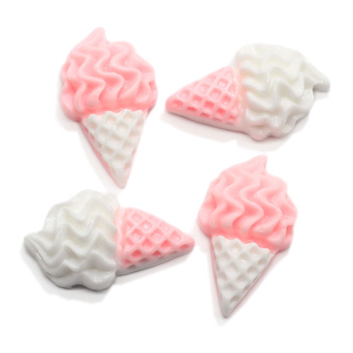 Vendita calda Kawaii Rosa Bianco Casa delle bambole Cibo Resina Flatback Cabochons Decorazione del telefono Artigianato Accessori Scrapbooking fai da te 24 MILLIMETRI