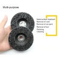 Disque de bande de roue abrasives noires de 5 pouces pour le polissage