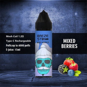 Disposable Vape Pod ECigarette Breze Stiik Fit 6000Puffs