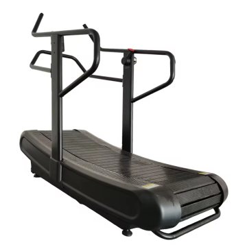 Curve Treadmill: Commercial Manual Gym Fitness Curved Running Machine with Aluminium Belt and Electric Power