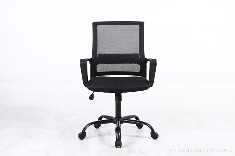 سعر البيع بالكامل كرسي مهام مكتب شبكي أسود حديث من القماش