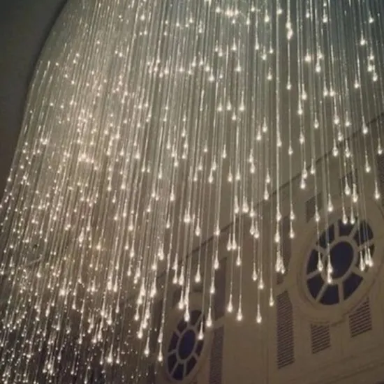 nordic customizeglass aluminum raindrop chandelier