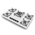 Stufa incorporato in cooktop bianco