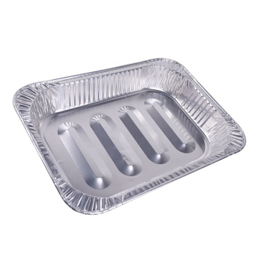 Plateaux en papier d'aluminium jetables pour restauration rapide avec couvercles