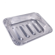 Fast Food Wegwerp Aluminiumfolie Trays met Deksels