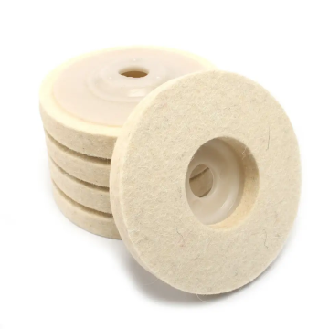 Turkish Wool Felt Flap Polishing Disc - 4 Inch, 100% Soft Wool