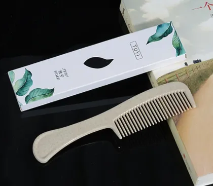 Degradable straw comb hotel comb