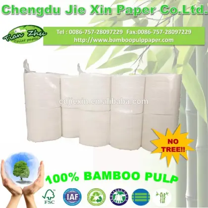 100% bamboo pulp Embossed Tissue Paper/ Toilet paper/ Soft Toilet Tissue