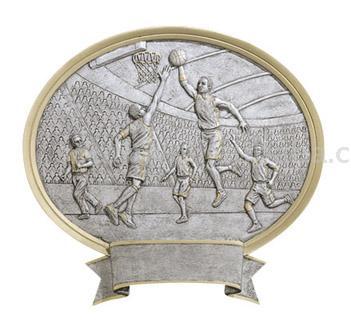 Basketball theme plate,oval 150mm