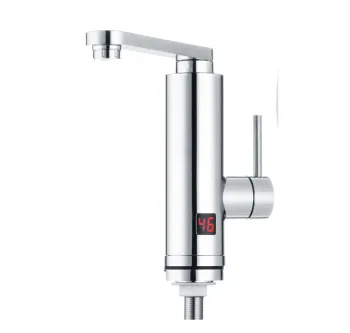 Single Lever Basin Mixer Water Heating Faucet with Digital Controls