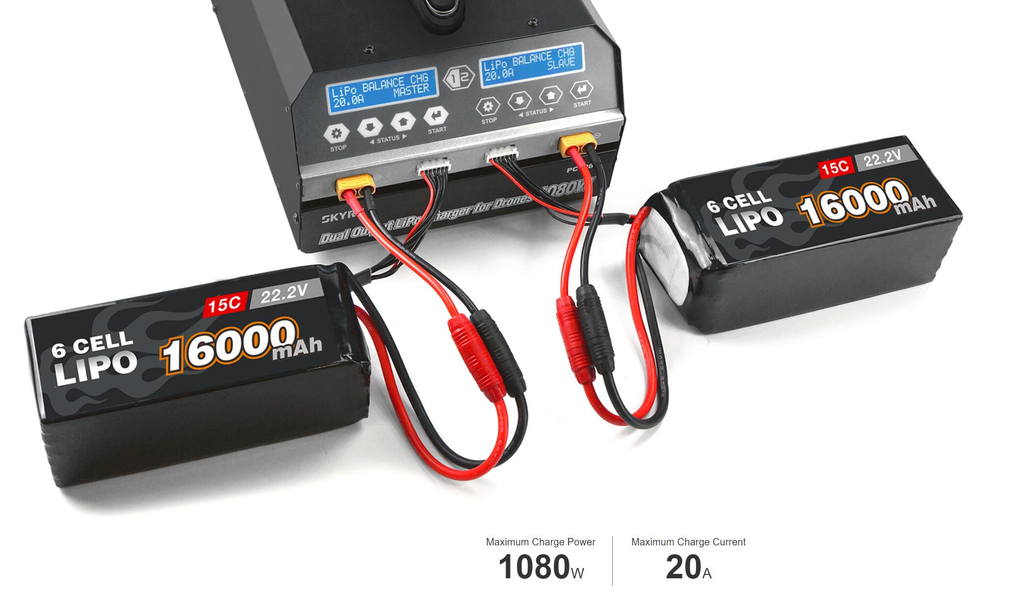 20A balance charger for drone battery