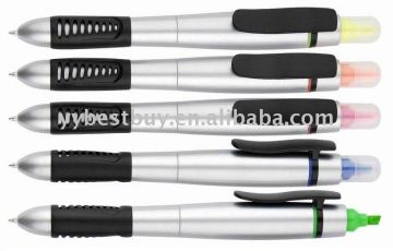 hot seller advertising 2 in 1 ballpoint pen and highlighter