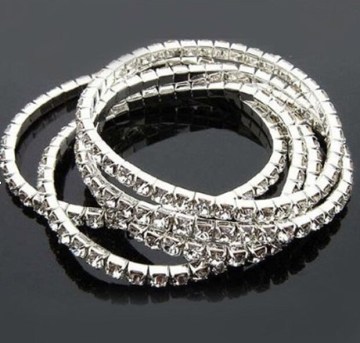 New arrival Fashion jewel stretch Crystal bracelet set