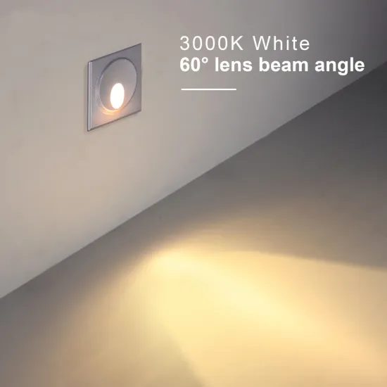 IP65 Outdoor Square Recessed LED Wall Light for Stairs