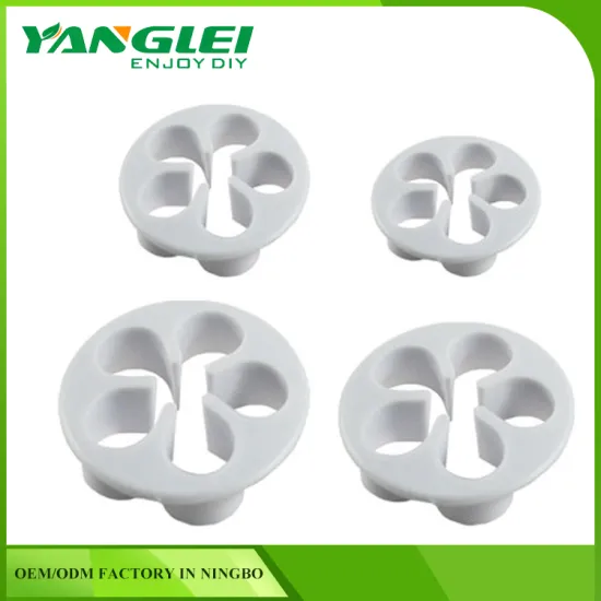 Cute Design cortadores de fondant rose shaped plunger cutter with YANGLEI