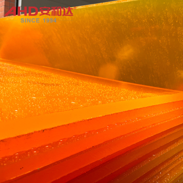 สีชา PU Polyurethane แผ่น PU ที่แข็ง