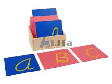 montessori -Capital Case Cursive Sandpaper Letters Print montessori teaching materials toy