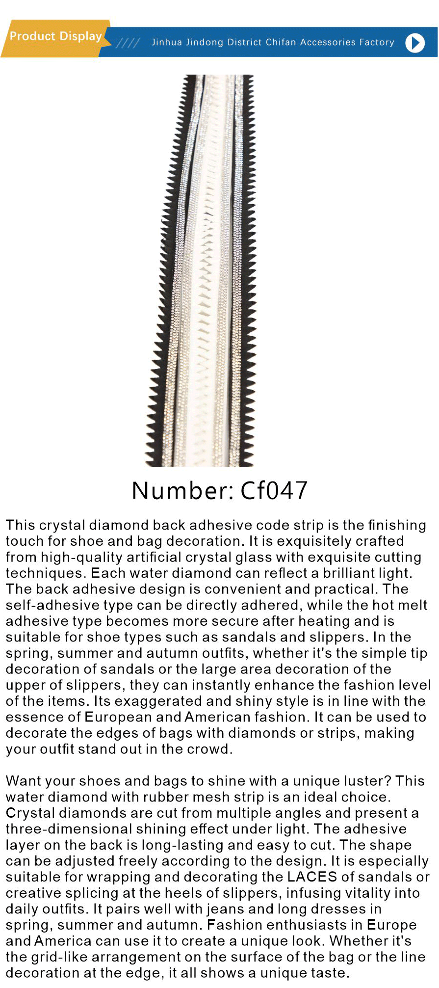 Shoe accessories-xiangqing1-CF047