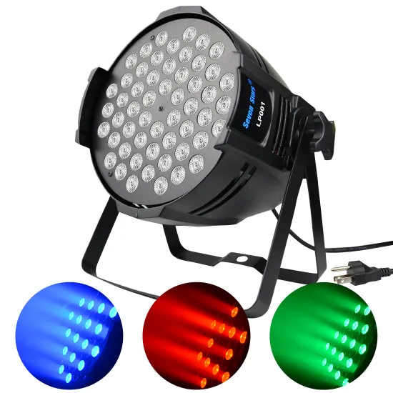 Big Dipper Betopper SevenStars Par Lights 54X3W DJ Stage LED Light RGBW 162Watt LP001 LP001-H