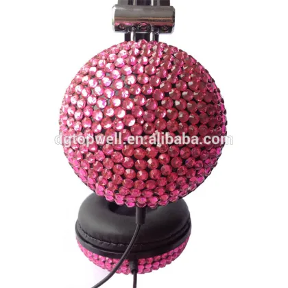 2015 computer mp3 classic stereo best bling diamond headphones