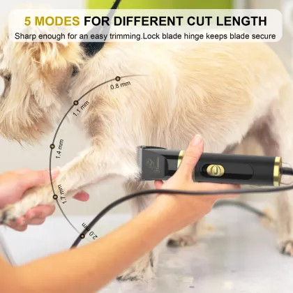 Hatteker Electric Pet Clippers with Wire Dog Hair Clippers