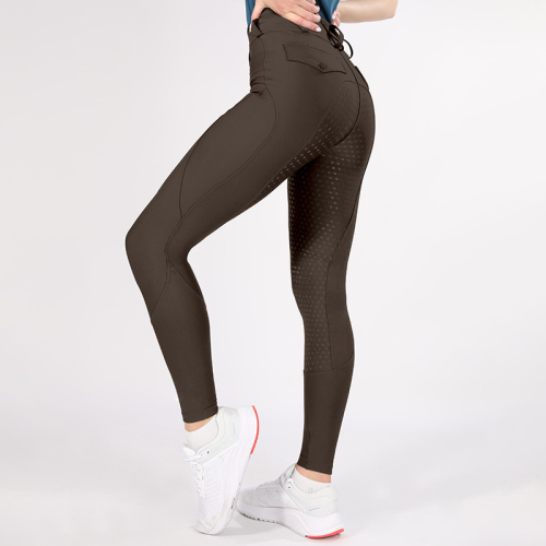 Classic Brown Women's Equestrian Fitness Pants