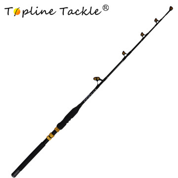 Wholesale fiber glass blank fishing rod in shore boat fishing rod powerful trolling rod