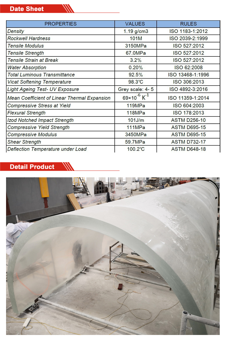 Custom großer klarer Acryl -Tunnel transparenter Acryltunnel im öffentlichen Ozeanaquarium