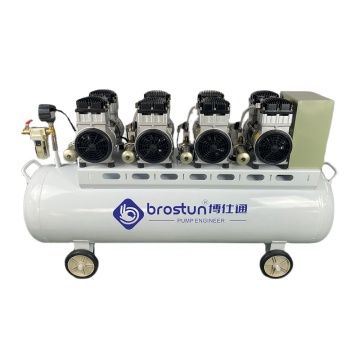 2022 New Product 4X1500W 2 Cylinder Piston Reciprocating Oil-Free Air Compressor
