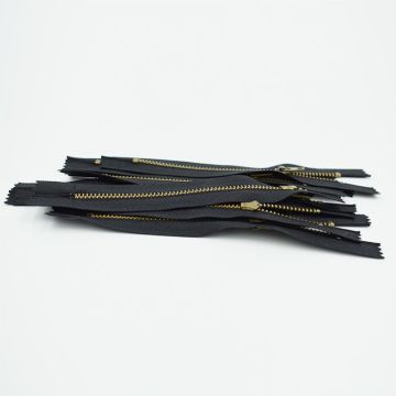 Apparel accessories 10inch brass zippers for sale